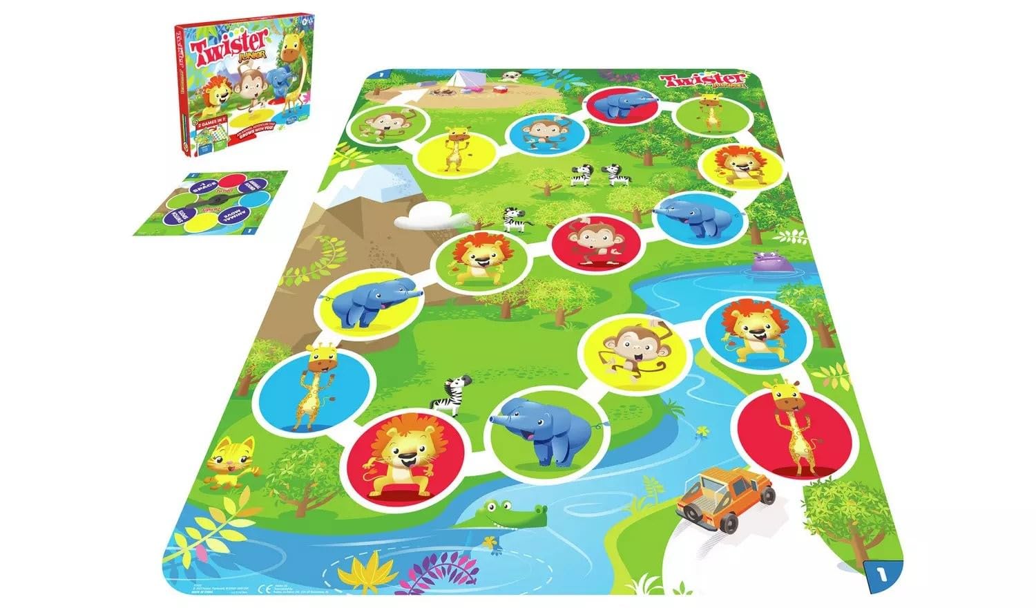 Hasbro Gaming Twister Ultimate: Bigger Mat, More Coloured Spots, Family, Kids Party Game Age 6+; Compatible with Alexa (Amazon Exclusive)