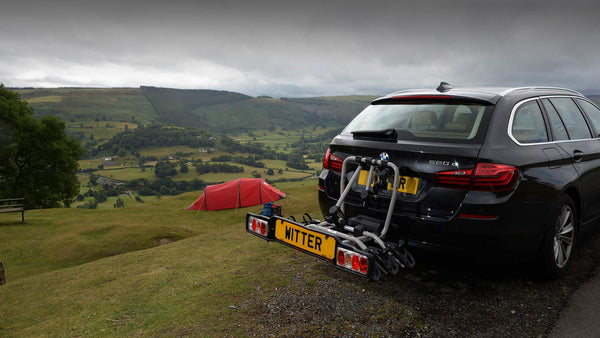 Witter ZX303 Clamp-on Towbar Mounted Bike Rack for 3 Bikes | Maximum Load 51 kg | Lightboard for 13-pin socket