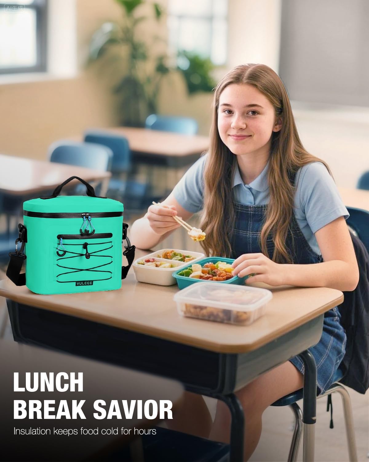 YULEEE 7/15/20L Insulated Cooler Bag - Large Multi-Functional Picnic Lunch Bag for Men & Women,Waterproof Leakproof Perfect for Beach, Family,Travel, Camping, Work,BBQ,and Outdoor Activities