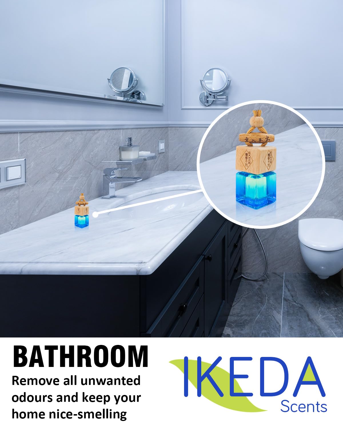 Car Air Fresheners for Men | Air Fresheners with Odour Eliminator Technology | Long Lasting Fragrance Car Accessories for Men | Strong Scents Perfume Diffusers (10ml Dark Night)