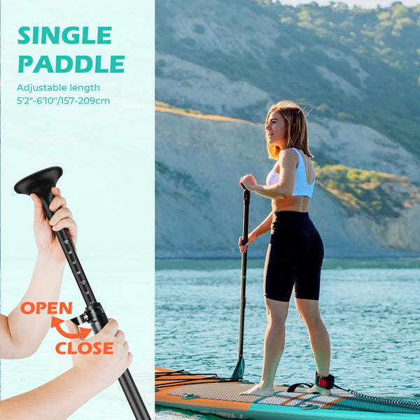 Paddle Boards for Adults, NACATIN Inflatable Stand Up Paddle Board with 10'6" SUP Paddleboard, Adjustable Paddle, Pump, Backpack, Dry Bag, Ideal for All Skill Levels (Optional Kayak Seat Available)