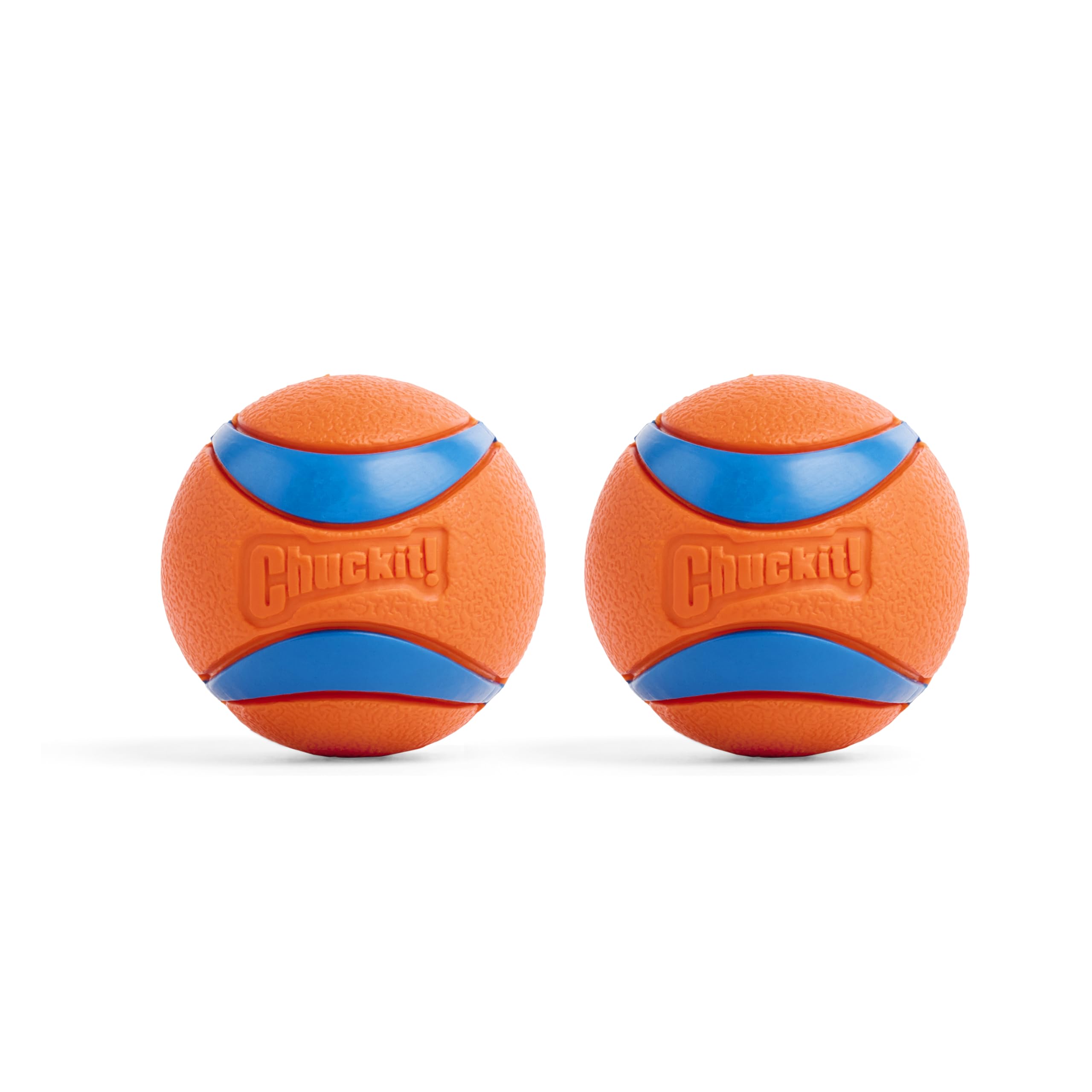 ChuckIt! Ultra Ball Dog Toy, Durable High Bounce Floating Rubber Dog Ball, Launcher Compatible Toy For Dogs, 2 Pack, Medium