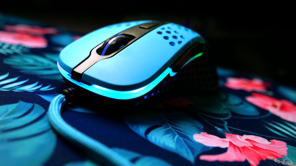 Xtrfy M4 RGB, Ultra-Light Wired Gaming Mouse, Ergonomic Design for Right-Handers, Pixart 3389 Sensor, Adjustable RGB Lighting, Pink Edition