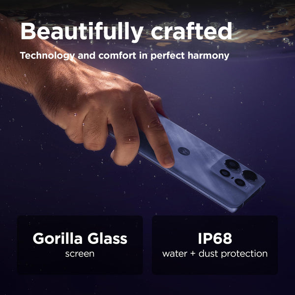 Motorola edge50 pro Smartphone (6,67" Super HD pOLED Display, 50 MP Camera with OIS, 12/512 GB, 4500 mAh, incl. 125W charger, Android 14) Black Beauty