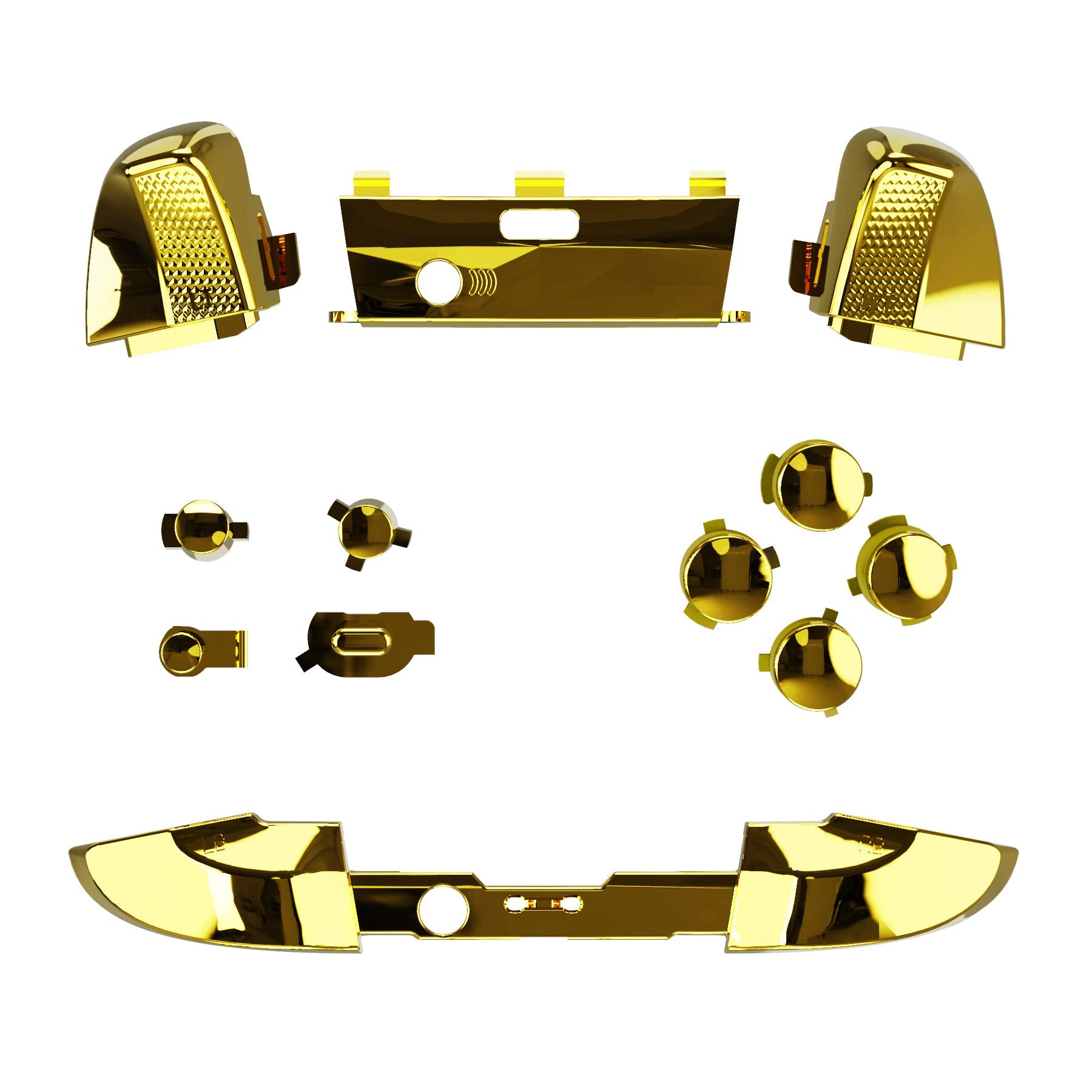 eXtremeRate Chameleon Purple Blue Buttons for Xbox One Elite Series 2 Controller, LB RB LT RT Bumpers Triggers ABXY Start Back Sync Profile Switch Keys for Xbox Elite Series 2 Core Controller