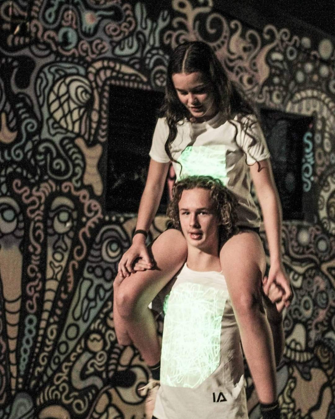 Illuminated Apparel Interactive Glow in The Dark T-Shirt - Fun for Birthday Parties & Festivals - Light up The Night