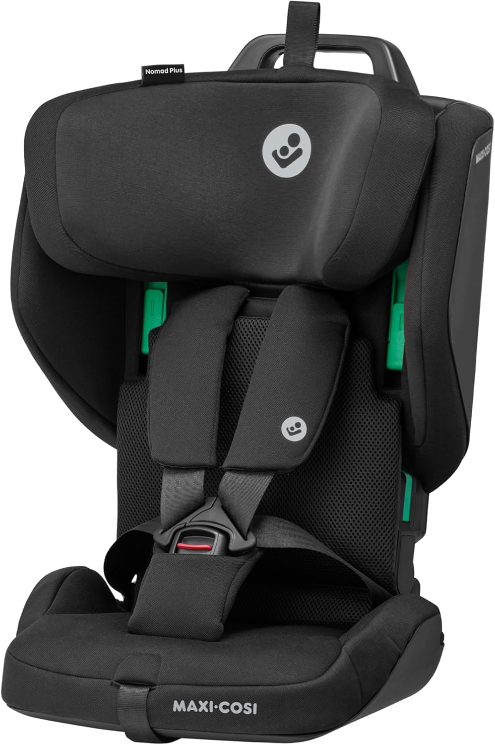 Maxi-Cosi Nomad Plus, Foldable Car Seat, 15 Months – 4 Years, 76 - 105cm , Portable Travel Car Seat, Ultra-Compact & Lightweight, Side Impact Protection, Fits any Car, Travel Bag, Authentic Black
