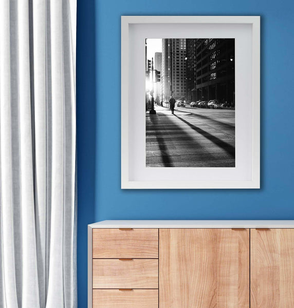 Black 50x70cm Boxed Picture Frames Set of 3 with Mounts for 40x60cm, 70x50cm poster frame with Acid Free mount for 40x60cm photo (Black 3Pack)