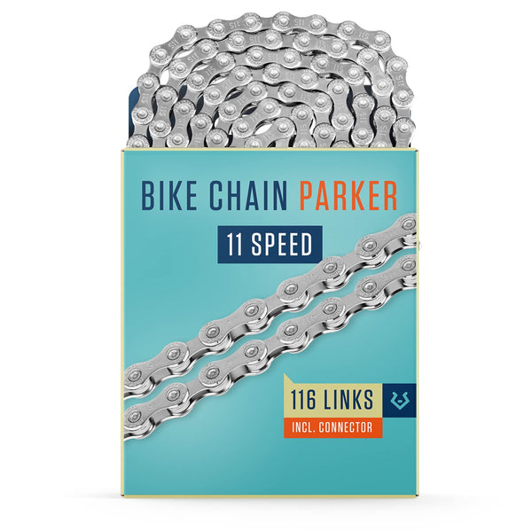 Alphatrail Bike Chain Parker 11-Speed 116 Links I Compatible with Shimano, SRAM, KMC, Connex, Campagnolo I Incl. Chain Lock