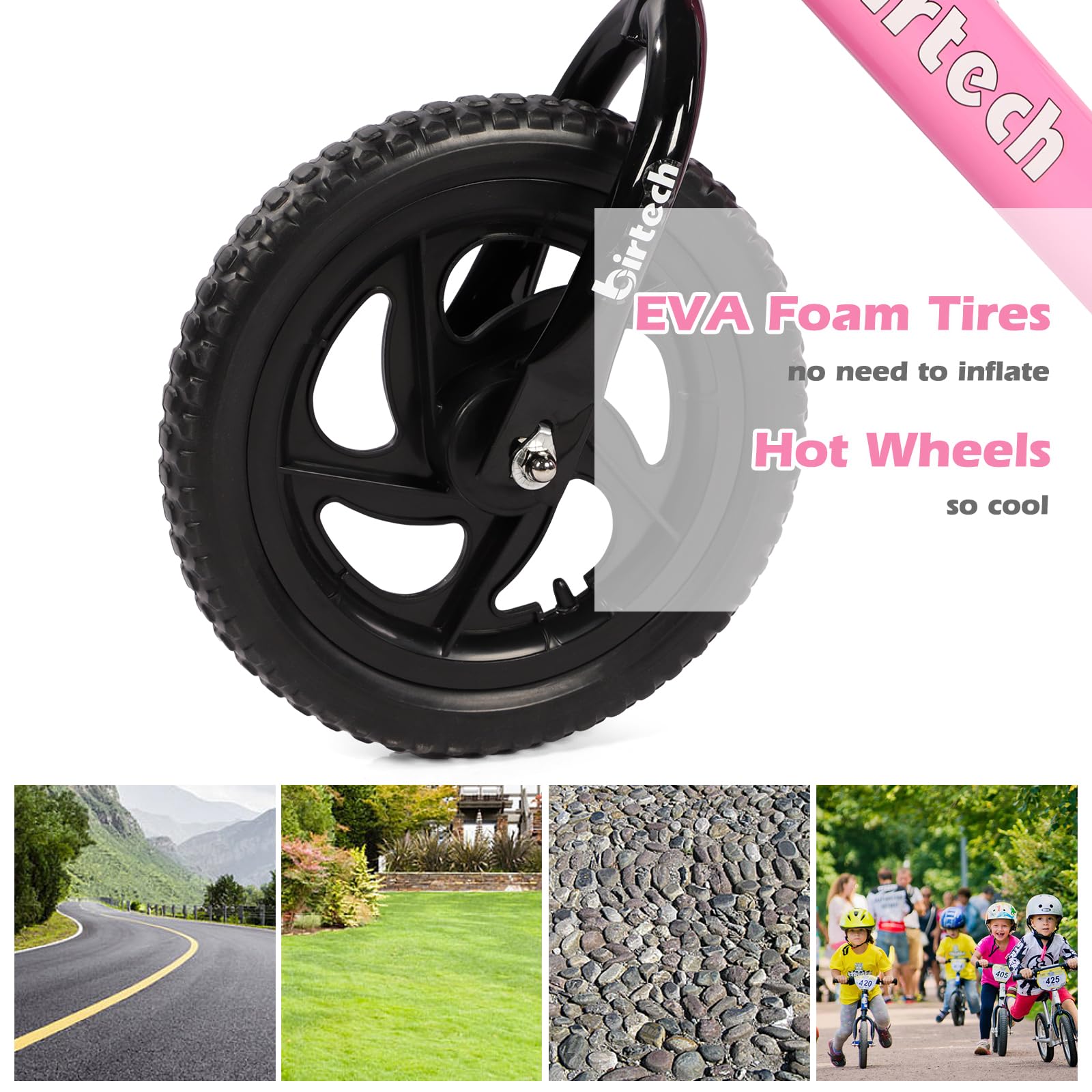 Balance Bike for Toddlers, Kids - 2, 3, 4 Year Olds, Bicycle Toys for 1 Year Old Boys Girls, No Pedal Training Bicycle Toddler Bike