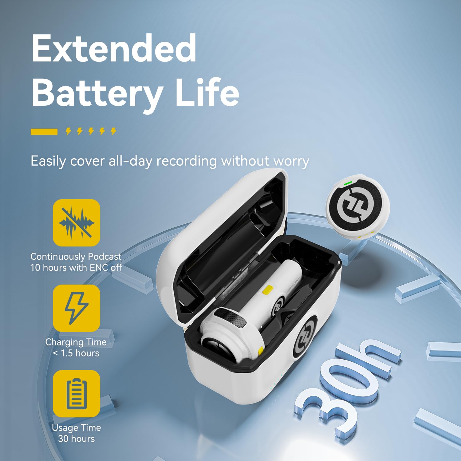 Hollyland Lark M2 Wireless Lavalier Microphone (2TX+1RX) Compatible with Camera, iPhone, Android, PC, 300m LOS Range, Hi-Fi Audio, Noise Cancelling, 40H Duration, Lapel Mic for Livestream Vlog-Black