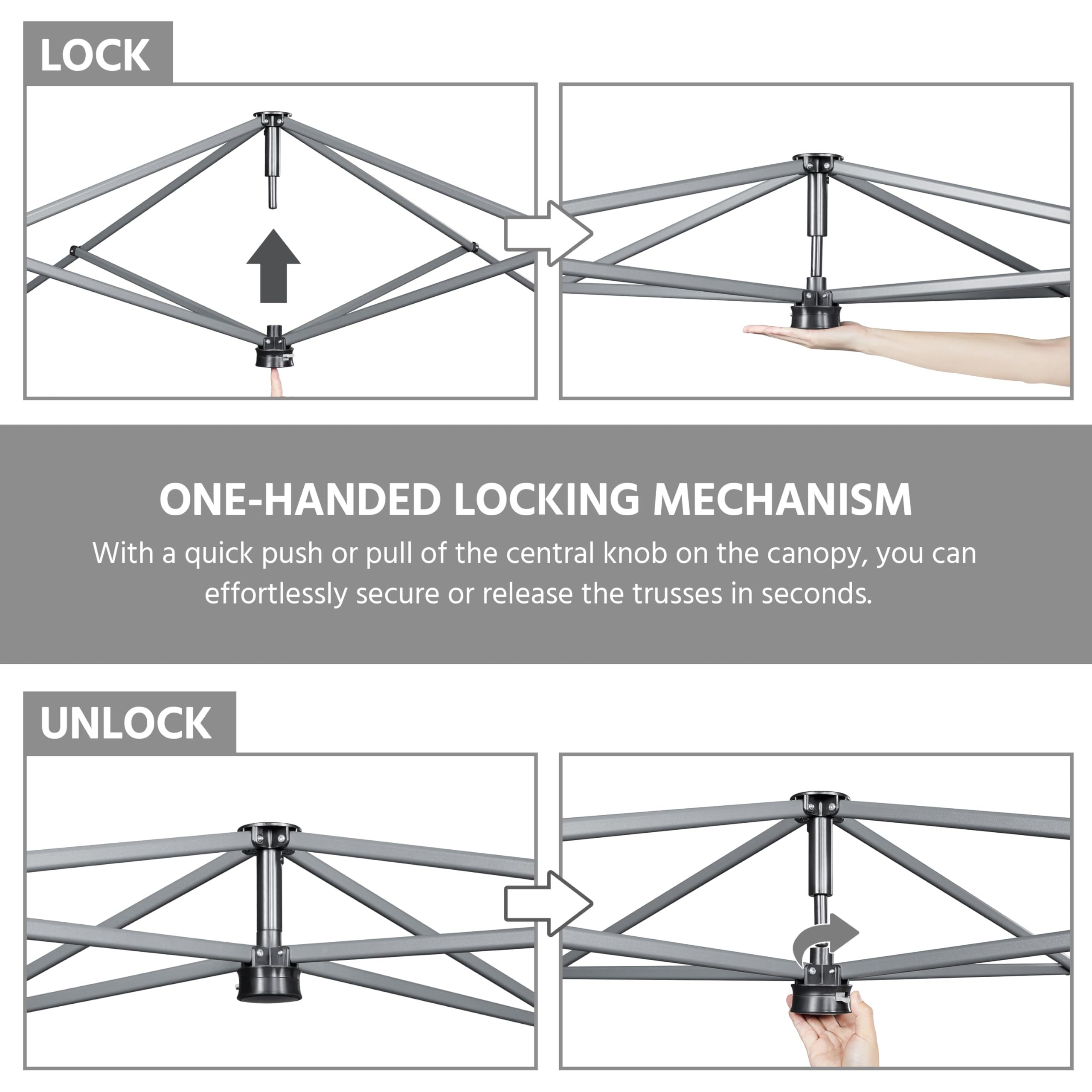 Yaheetech Pop Up Gazebo, 3x3m Easy One Person Setup Instant Shelter, Waterproof Garden Patio Canopy with 4 Sandbags, 4 Ropes & 8 Stakes, Wheeled Bag, Steel Frame, Adjustable Height - Beige