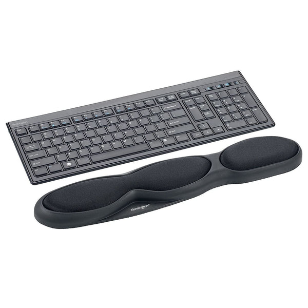 Kensington Keyboard Wrist Rest - Ergonomic duo gel wrist rest, compatible with full length / gaming keyboards for comfort when at computer, laptop, office, PC, home - Red/Black (62398 )