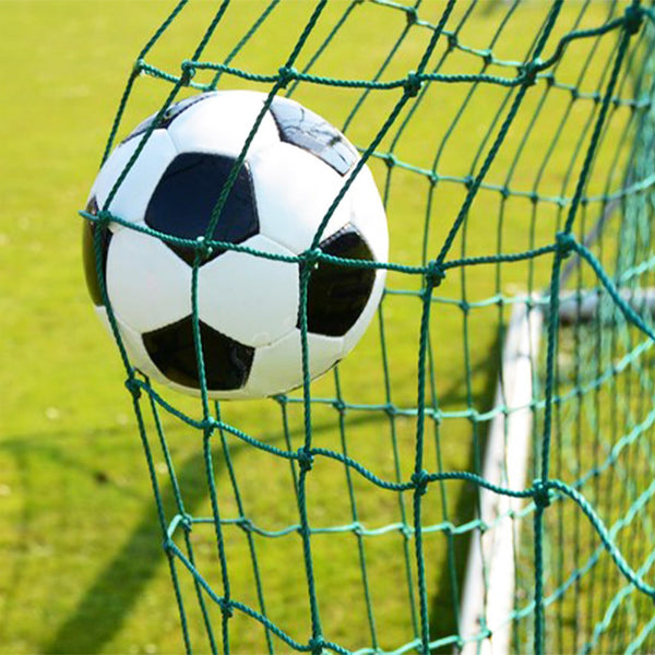 Aoneky Soccer Backstop Net 10x10ft/ 10x20ft/10x30ft, 4'' Square Mesh, 0.1'' Heavy Duty PE Cord - Soccer Football Containment Net Stop Ball Going over