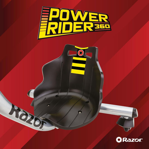 Razor PowerRider 360 – Electric Tricycle, Up to 9 mph, Welded Steel Fork, 12V Powered Ride-On for Ages 8 and Up