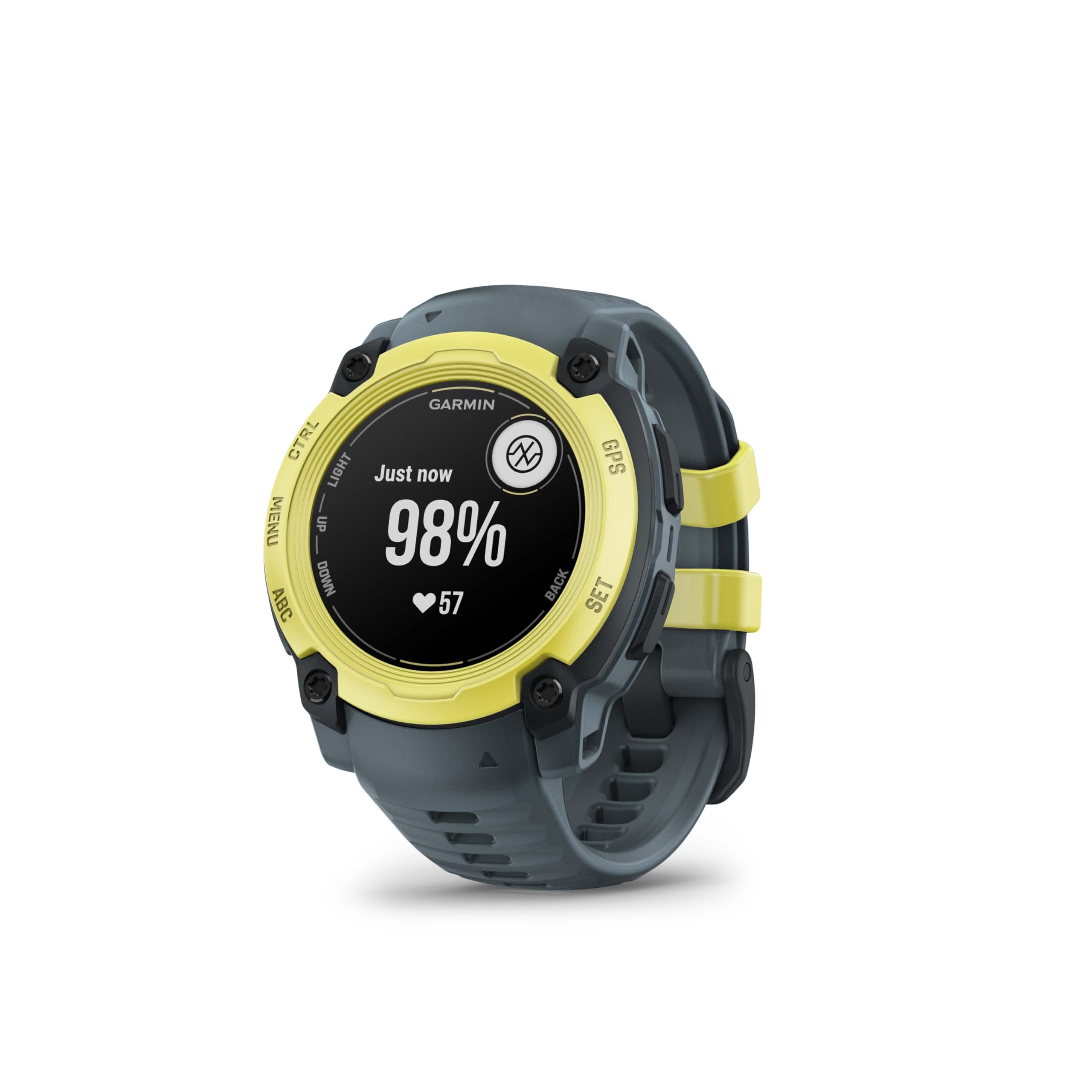 Garmin Instinct E GPS 45mm Smartwatch, Rugged watch with essential smart features, Built-in Sports Apps, Supertough Design Features, up to 16 days Battery Life, Electric Lime