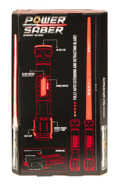 Power Saber: Green | Auto Extending 30" LED Energy Blade | With Motion Based Light and Sound Effects | Recommended Ages 6+