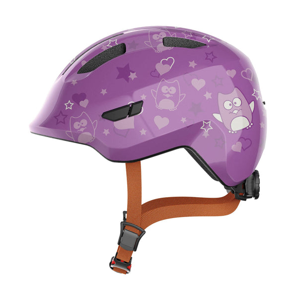 ABUS Smiley 3.0 children's helmet - bike helmet with a low fit, child-friendly designs and space for a pigtail - for girls and boys