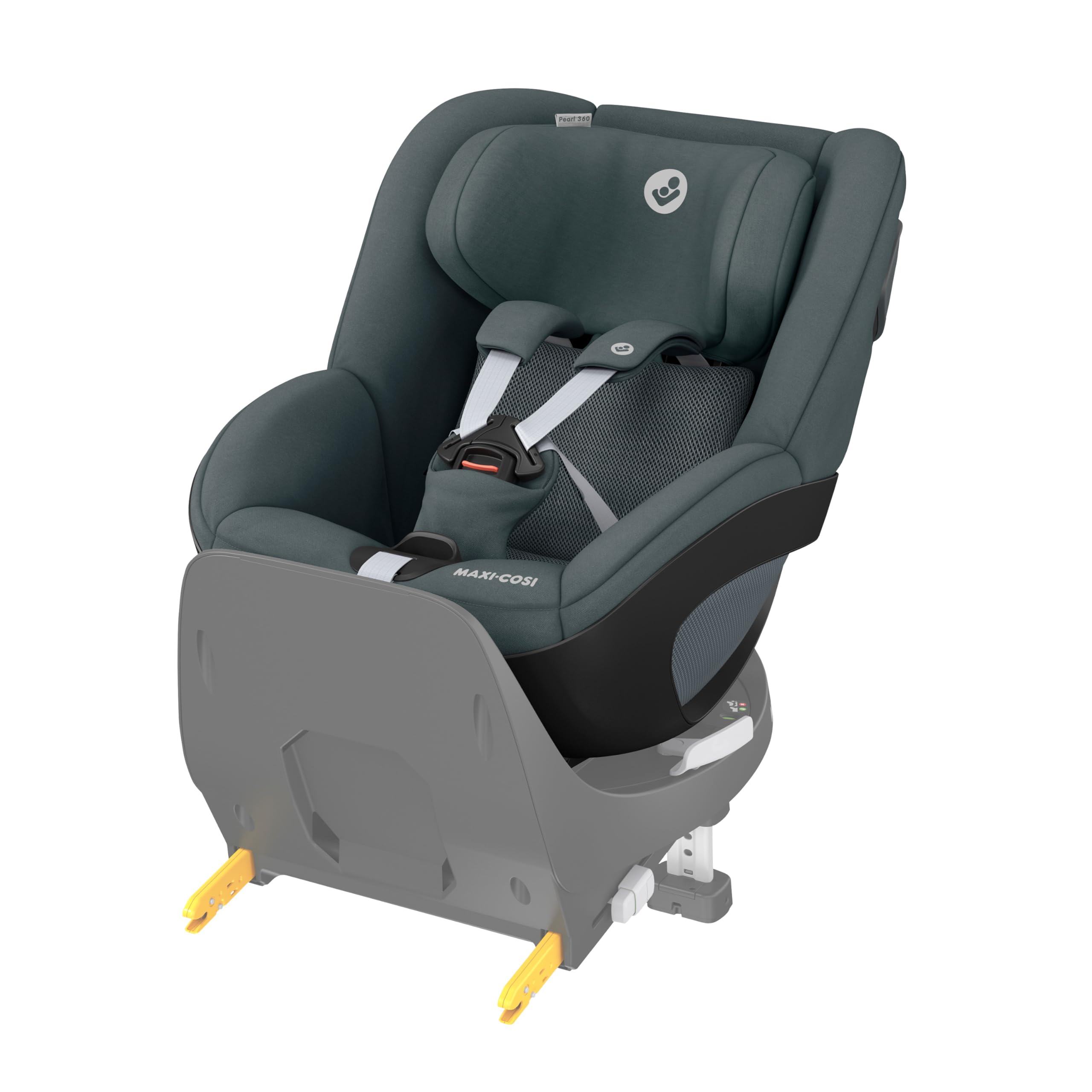 Maxi-Cosi FamilyFix 360 i-Size Base, Rotating Car Seat System, 360 Swivel ISOFIX Base, 0-4 Years (40-105 cm), One-Hand FlexiSpin Rotation, TravelSafe Rotation Control, Click & Go, Black
