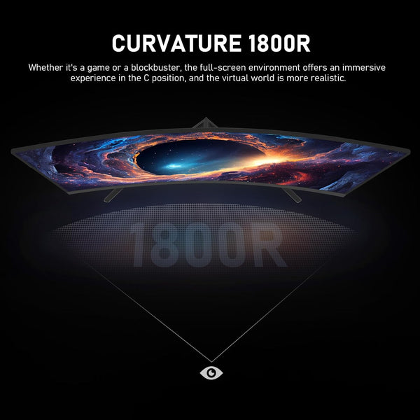 Gawfolk 34 Inch Ultrawide Curved 144Hz Gaming Computer Monitor 1500R PC Screen 21:9 UWQHD (3440x1440),Adaptive Sync,178° Viewing Angle,Display Port、HDMI 2.0, VESA75x75MM-Black