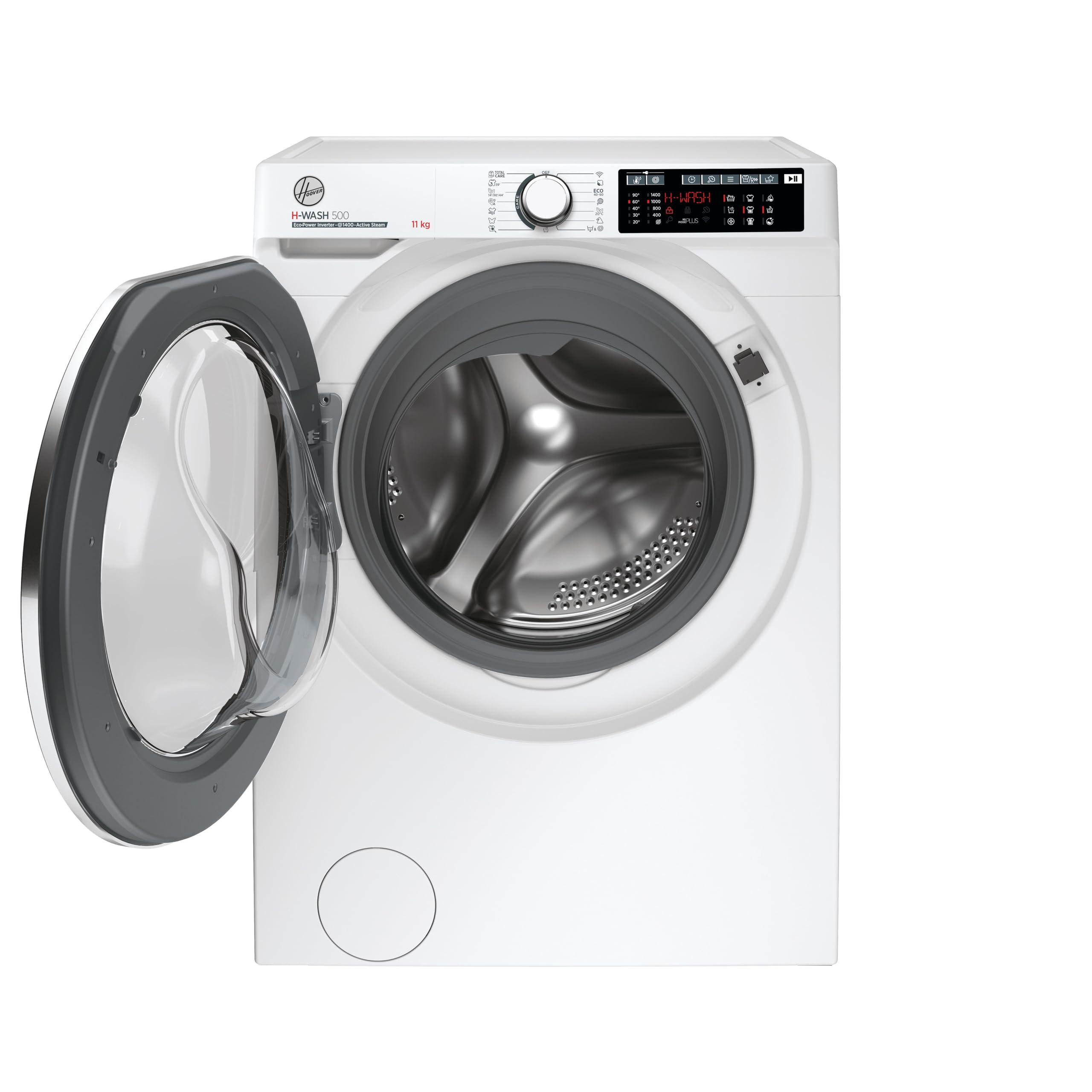 Hoover H-WASH 500 10kg Freestanding Washing Machine, 1400 RPM, A Rated, ECO‑Power Inverter Motor, hOn App, 60 Programmes, Care Dose, Power Care System, White, 60x59x85 cm ‑ HW 410AMC/1-80
