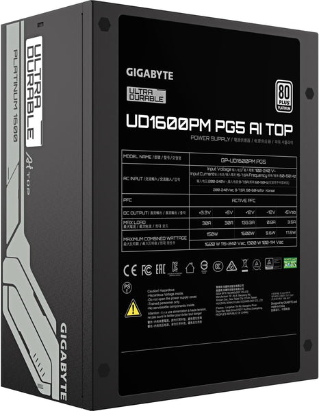 Gigabyte P750BS 80 Plus Bronze Non Modular 750w Power Supply Unit, Flat Cables, 3 Year Warranty