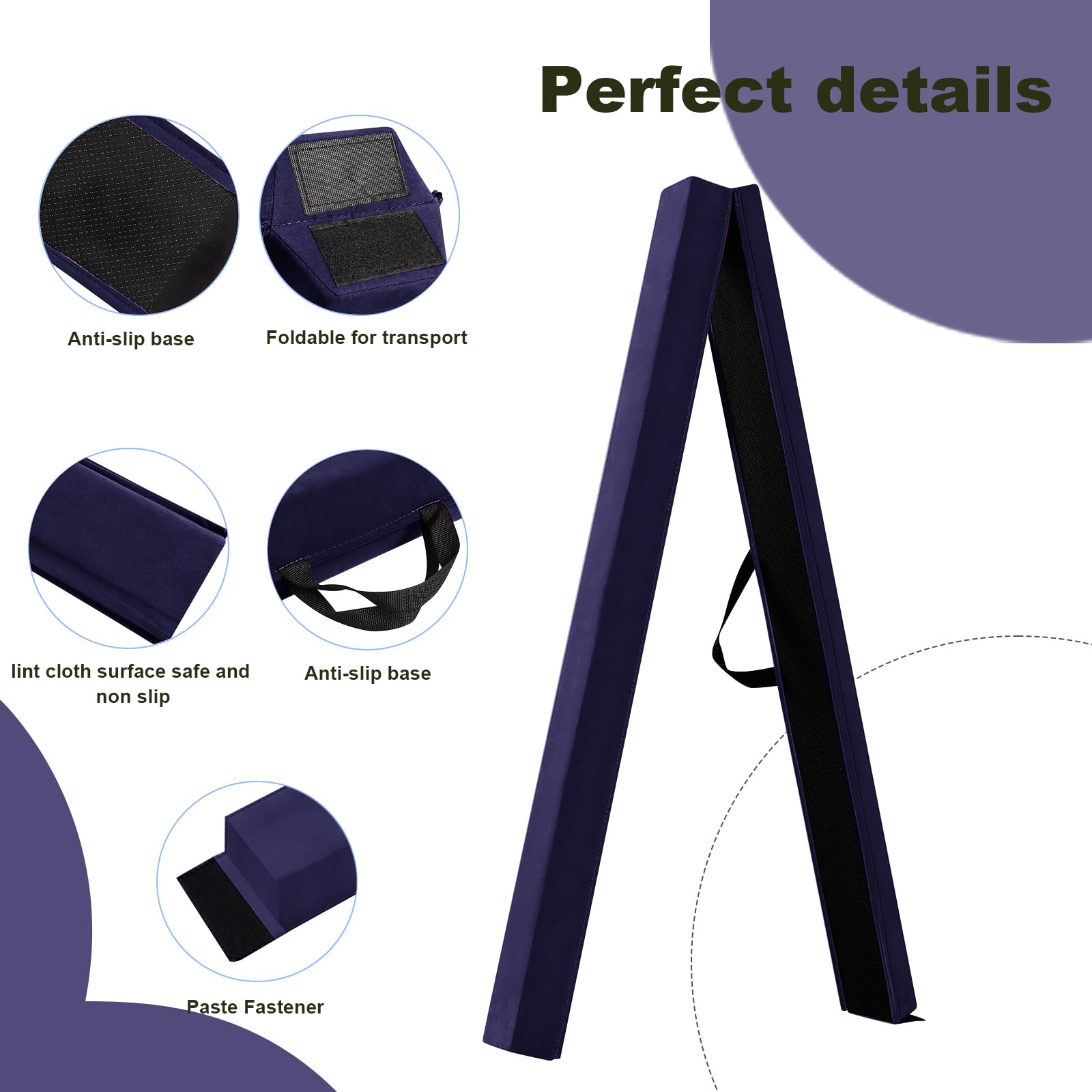 FBSPORT 270 CM Folding Gymnastics Balance Beam for Kids Training, Floor Beam