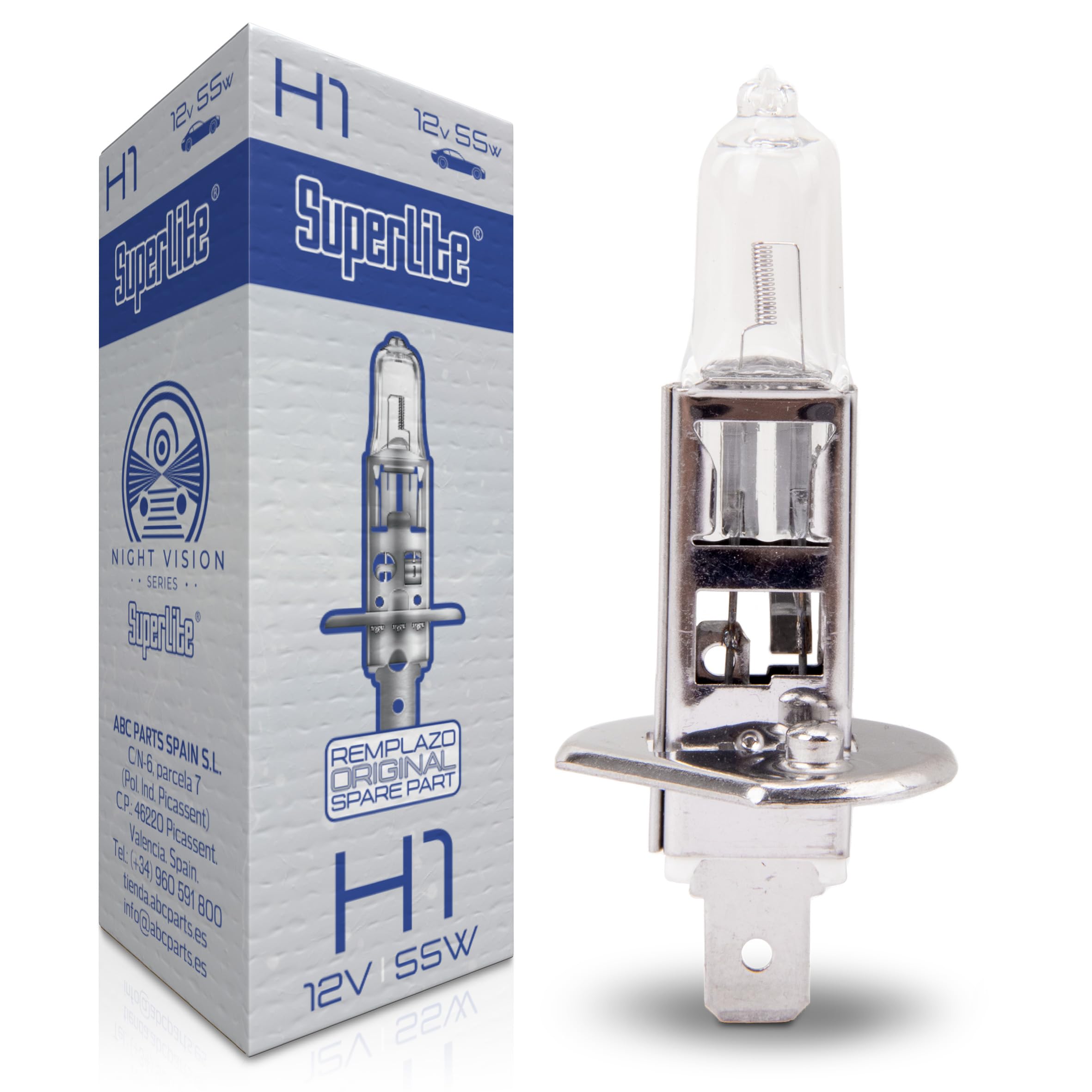 Superlite Set of 2 T10 Bulbs with 18 Leds from the Blue Series range. CanBus Technology and 6500K Colour Temperature. Ideal for Car and Truck.