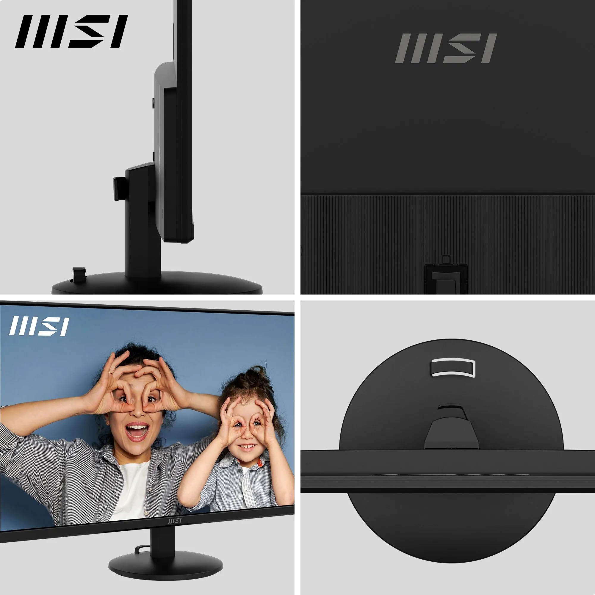 MSI PRO MP251 24.5 Inch Full HD Office Monitor - 1920 x 1080 IPS Panel, 100 Hz, Eye-Friendly Screen, Built-in Speakers, Tilt-Adjustable - HDMI 1.4b, D-Sub (VGA)