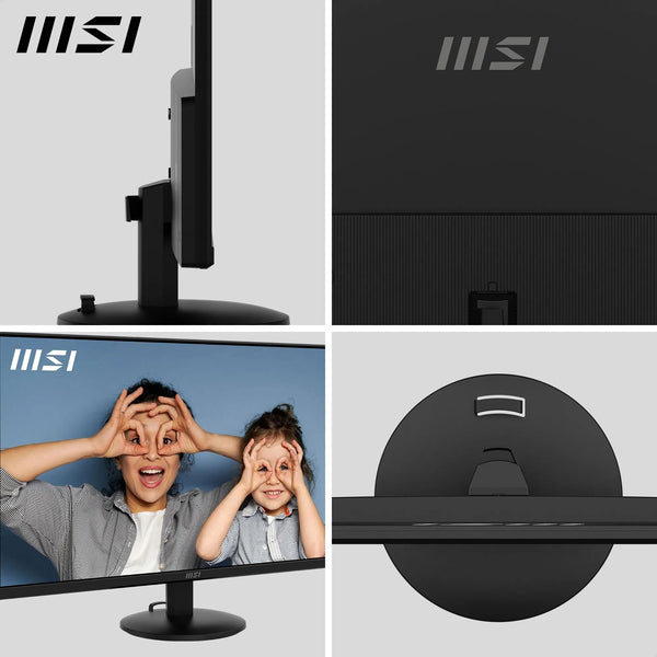MSI PRO MP251 24.5 Inch Full HD Office Monitor - 1920 x 1080 IPS Panel, 100 Hz, Eye-Friendly Screen, Built-in Speakers, Tilt-Adjustable - HDMI 1.4b, D-Sub (VGA)