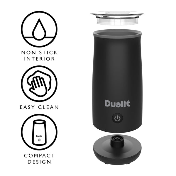 Dualit Hot Chocolate Maker & Milk Frother - 340ml Capacity - Ideal for Flat Whites, hot Chocolates, cappuccinos Lattes and More - One Touch Operation