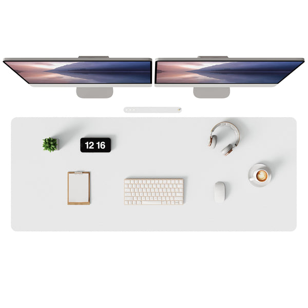 MOLMO Non-Slip Desk Mat, Waterproof Desk Pad Table Protector, Easy Clean Laptop Mat Large Mouse Pad Leather Writing Mat with Suede for Office /Home/Decor (Light Green, 60 x 35 cm)