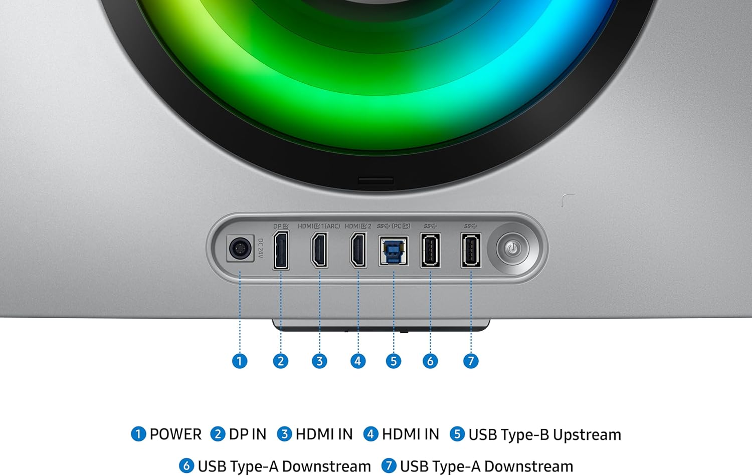 Samsung Odyssey Gaming OLED G8 LS34DG850SUXXU Curved 34" UWQHD Smart Gaming Monitor - 0.03ms, 175Hz, 3440x1440, Speakers, Full Smart Platform