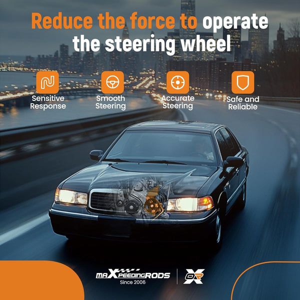 maXpeedingrods Power Steering Pump 34430FE040 for Subaru Impreza WRX 20.L 2.5L 2004-2007