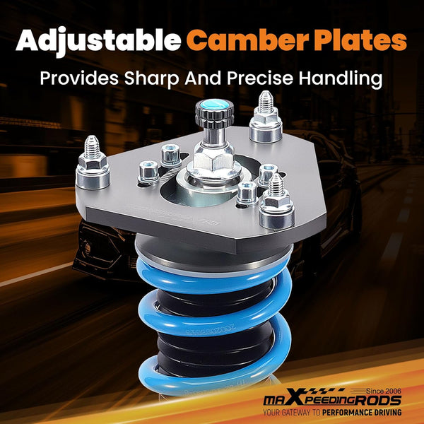 maXpeedingrods Upgrade Coilovers Kit for VW Golf MK5 MK6 2003-2012 for Jetta MK5 1.4 1.6 1.9 2.0 TDI Adjustable Suspension Kit