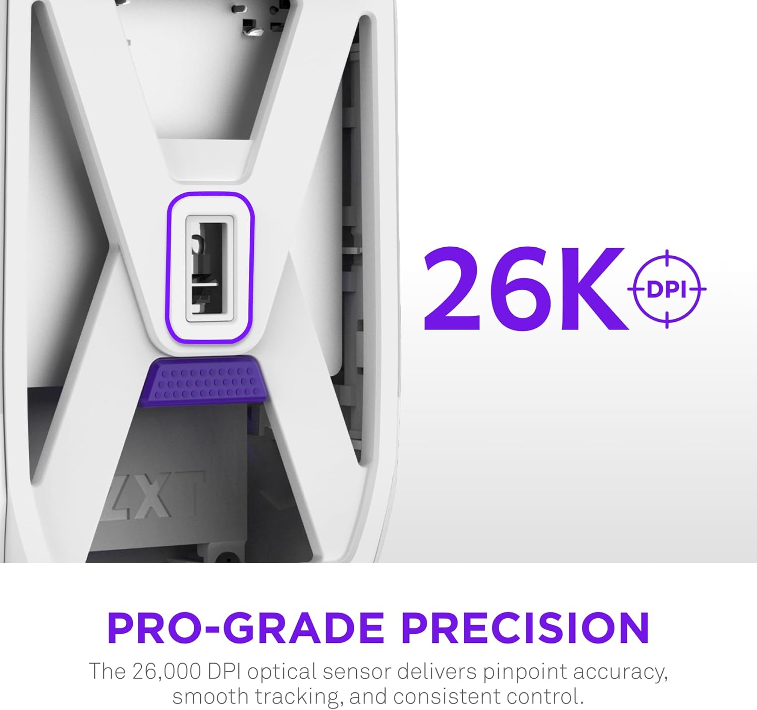 NZXT Lift Elite Wireless Gaming Mouse - Ultra-Lightweight 57 g - 4K/8K Polling Rates, Optical Switches, 26K DPI Optical Sensor - Long Battery Life - Rubber Side Grips - 5 Programmable Buttons - Black