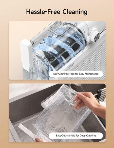 HiCOZY F1 Slushie Machine, Professional Frozen Drink Maker, Slushy Machine for Home, No Ice Needed, Self-Cleaning, 5 Presets for Milkshakes, Cocktail, Frappes, and More