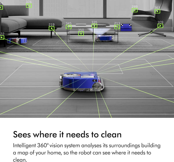 Dyson 360 Vis Nav robot vacuum cleaner (Blue/Nickel)