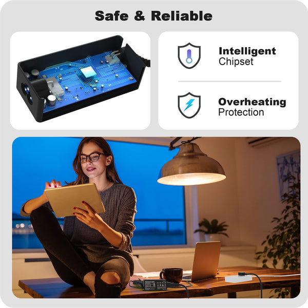 Jeestam 65W USB C Laptop Charger Compatible with HP EliteBook Elite Spectre X360 X2 830 1030 1040, Envy 11 13 14 15, Omnibook, Chromebook, Elite x2,ProBook 430 G6 G7 G8, for Office, School, and Family