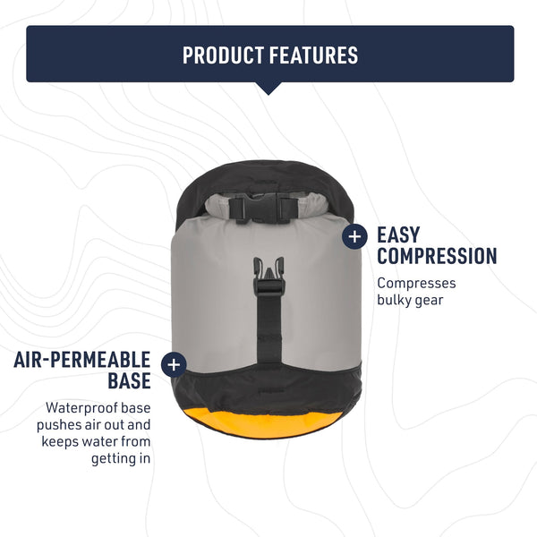 Sea to Summit - Evac Compression Dry Bag UL M 13L - Space Saving Waterproof Storage - Ultra-Lightweight - Roll-Top - For Backpacking & Kayaking - 21 x