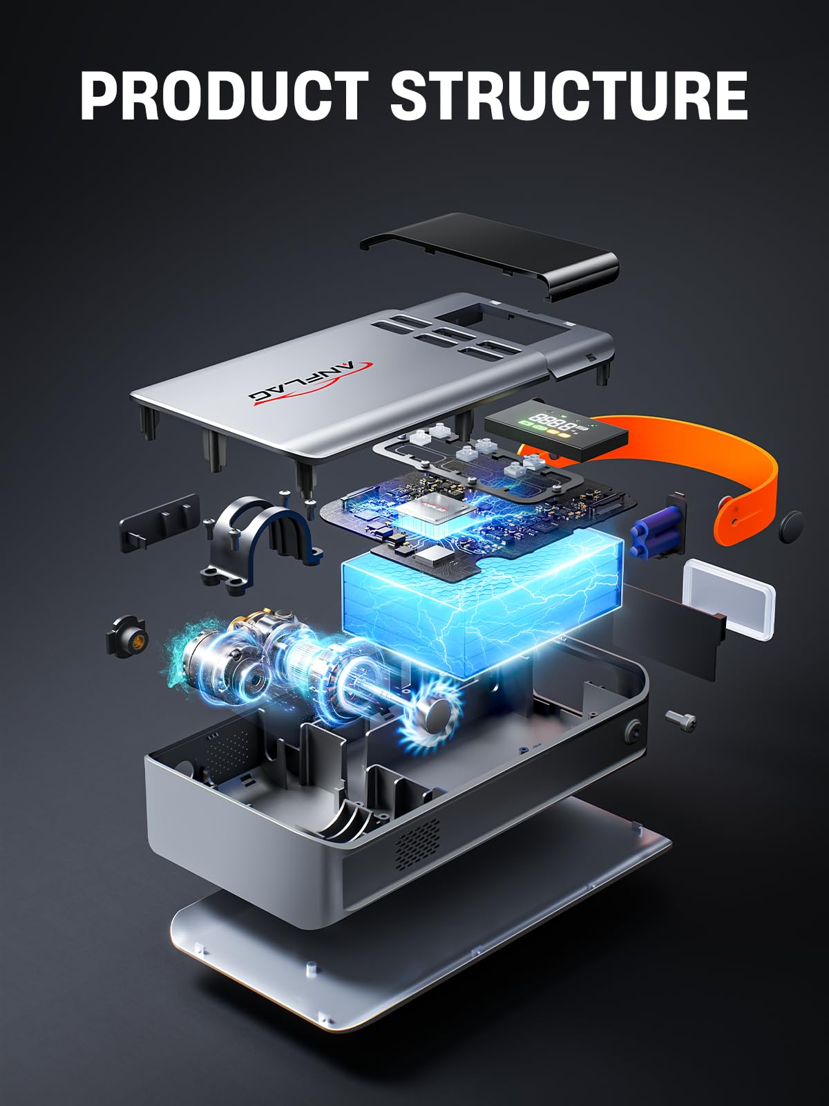 Car Battery Booster Jump Starter with 150PSI Air Compressor,8-IN-1 5500A Jump Starter Power Pack Portbale(All Gas/12L Diesel),21800mAh Car Jump Starter Power Bank with LCD Display,Emergency Flashlight