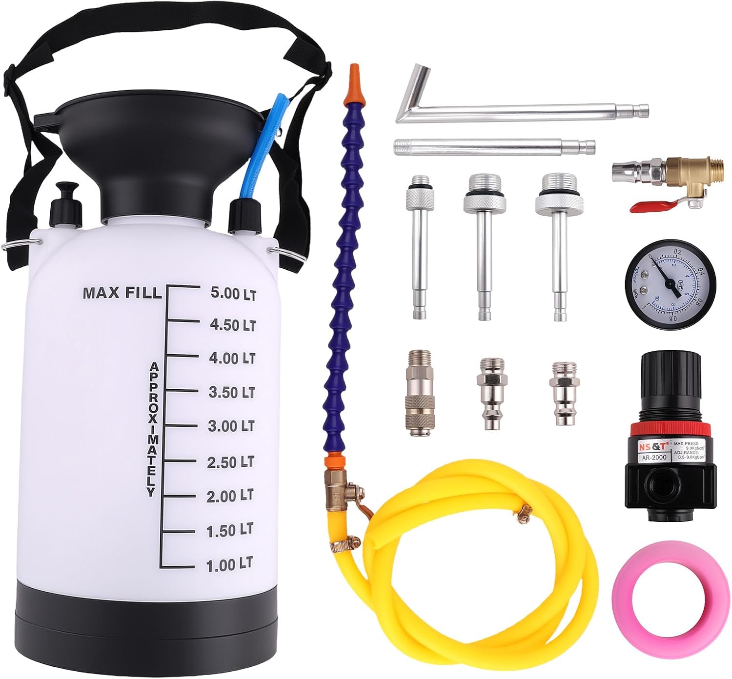 maXpeedingrods ATF Gearbox Oil Fluid Filling System Tool Kit for VW Audi 09G 01J CVT Benz 722.9 Transmission with Adapters