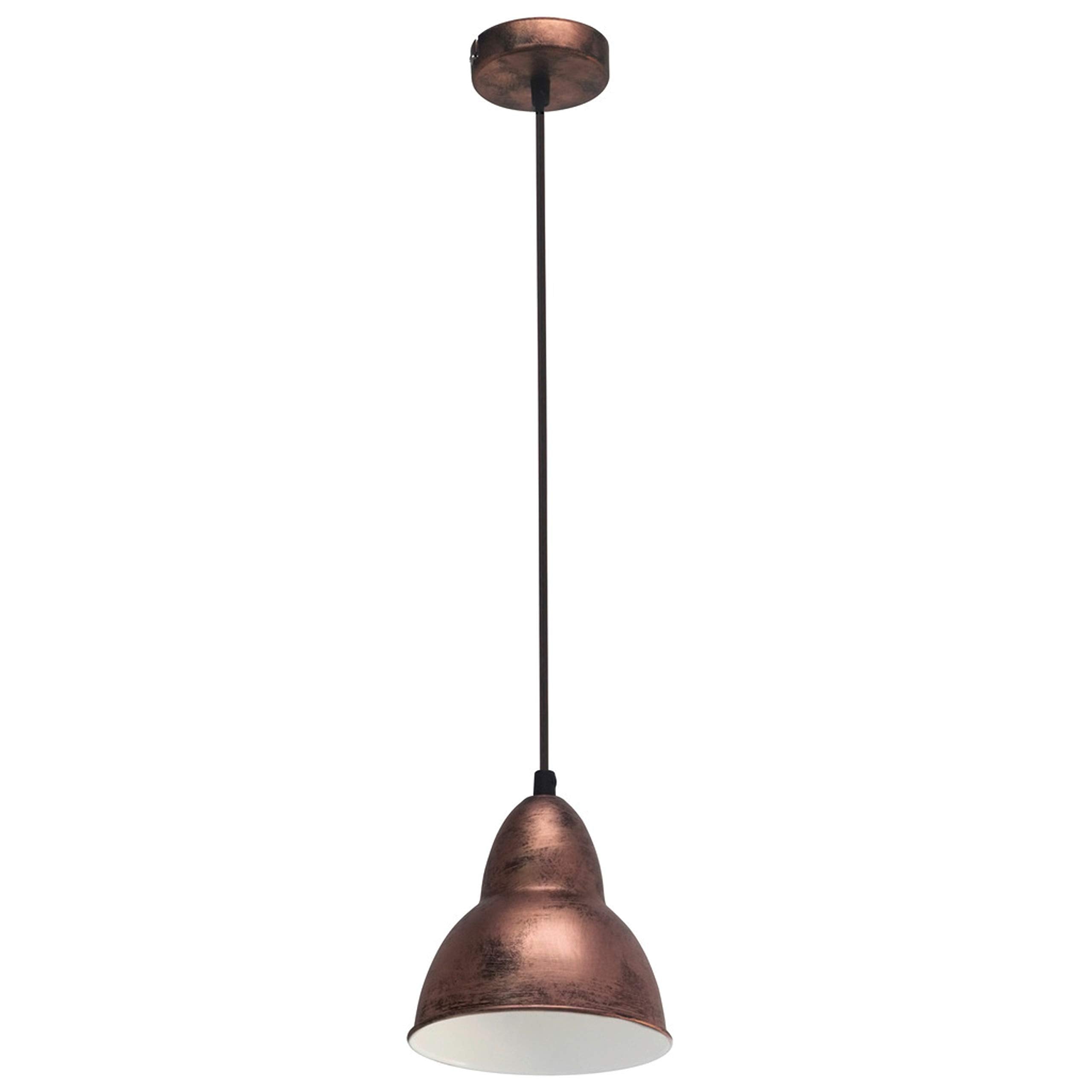 Eglo Hanging Light, Truro, Steel, E27, Antique Copper Coloured, 49235 One Size