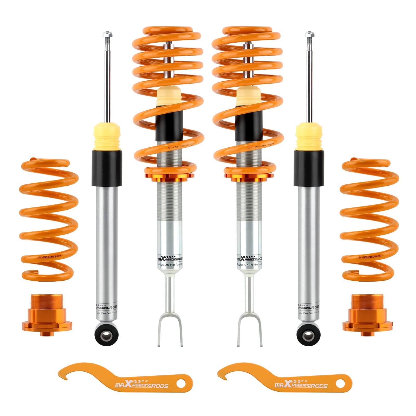 maXpeedingrods Coilovers Shock Absorbers for Audi A4 B6/for B7 8E 2WD for Quattro 2001-2008 Adjustable Height