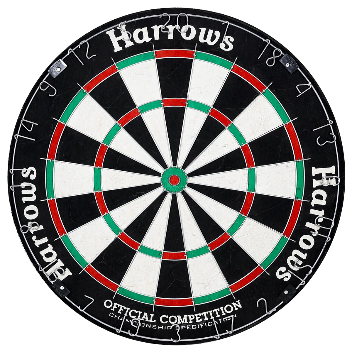 Harrows Dart Board Set Pro?s Choice I Dartboard with 6 Darts I Dart Board Set with Cabinet & Darts Scoreboard I Professional Dartboard Official