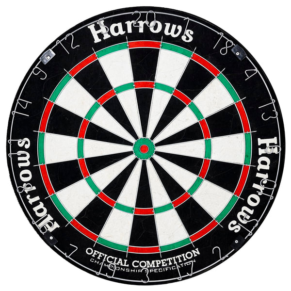 Harrows Dart Board Set Pro?s Choice I Dartboard with 6 Darts I Dart Board Set with Cabinet & Darts Scoreboard I Professional Dartboard Official