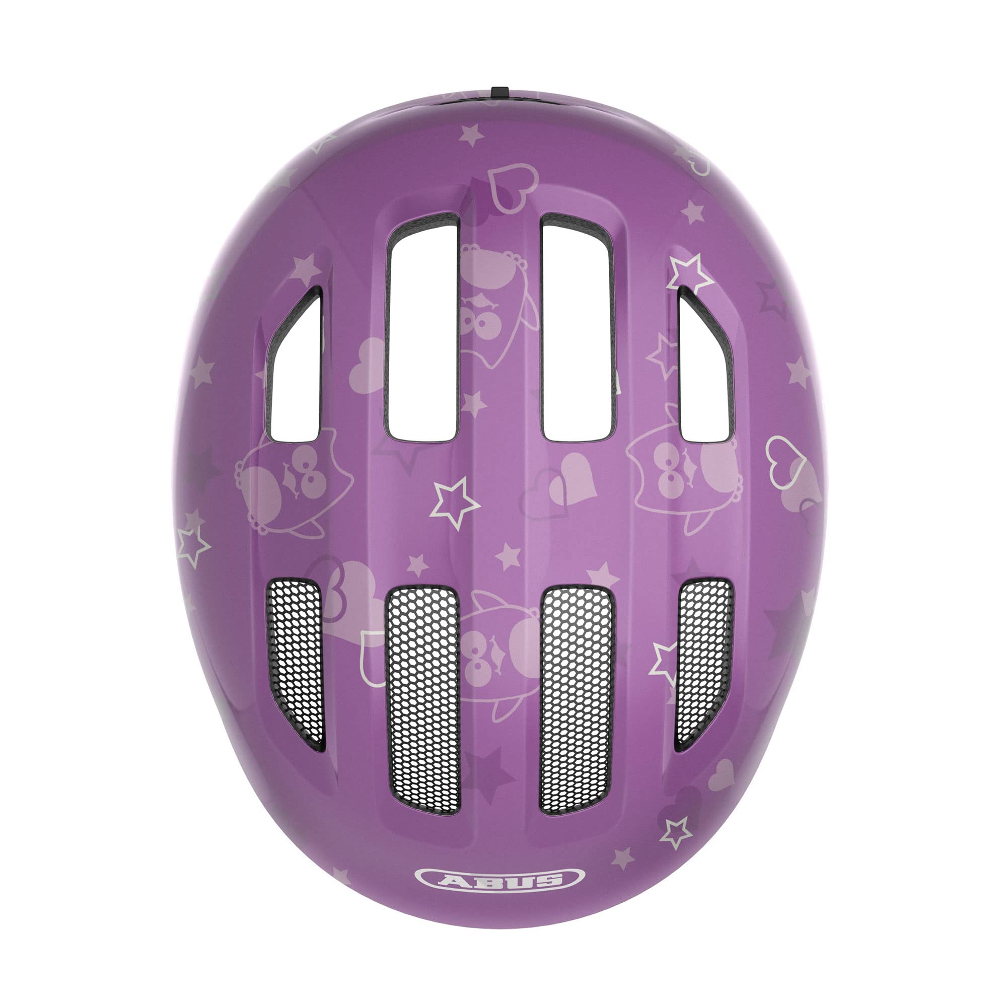 ABUS Smiley 3.0 children's helmet - bike helmet with a low fit, child-friendly designs and space for a pigtail - for girls and boys