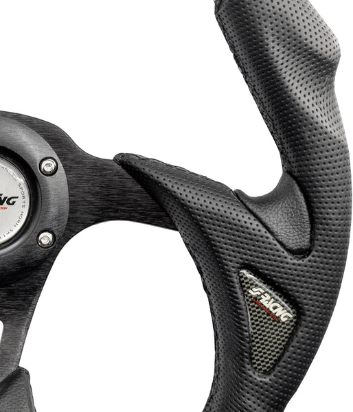 Simoni Racing X5350PUN/P Universal Steering Wheel, Black