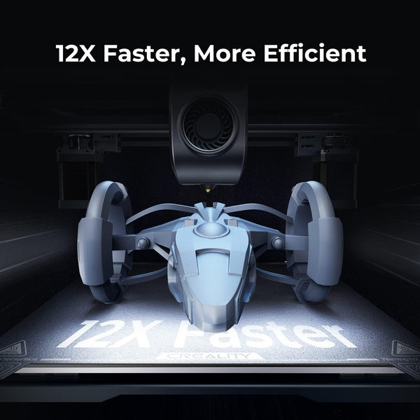 Creality K1C 3D Printer, 600mm/s Fast Speed Clog-Free Extruder Auto Leveling 3D Printers with AI Camera for 300°C Printing,Switchable Silent Mode Reliable Carbon Fiber 3D Printing 220*220*250mm(Black)