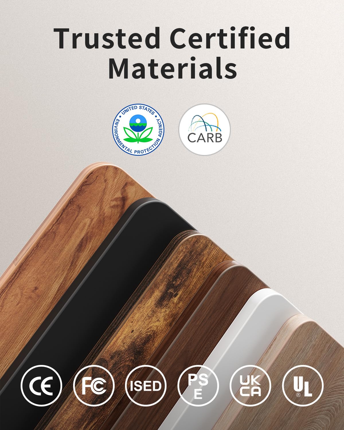 FEZIBO Height Adjustable Electric Standing Desk, 120 * 60 cm Stand up Table, Sit Stand Home Office Desk with Splice Board, White Frame/Maple Top